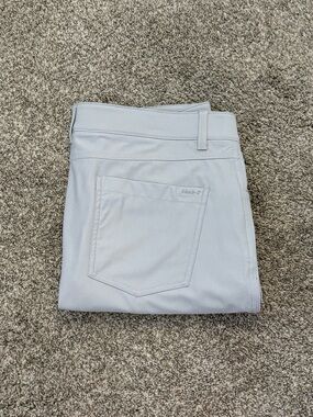 Johnnie-O Pants 35X30 Gray Prep-Formance Golf Performance Stretch Lightweight